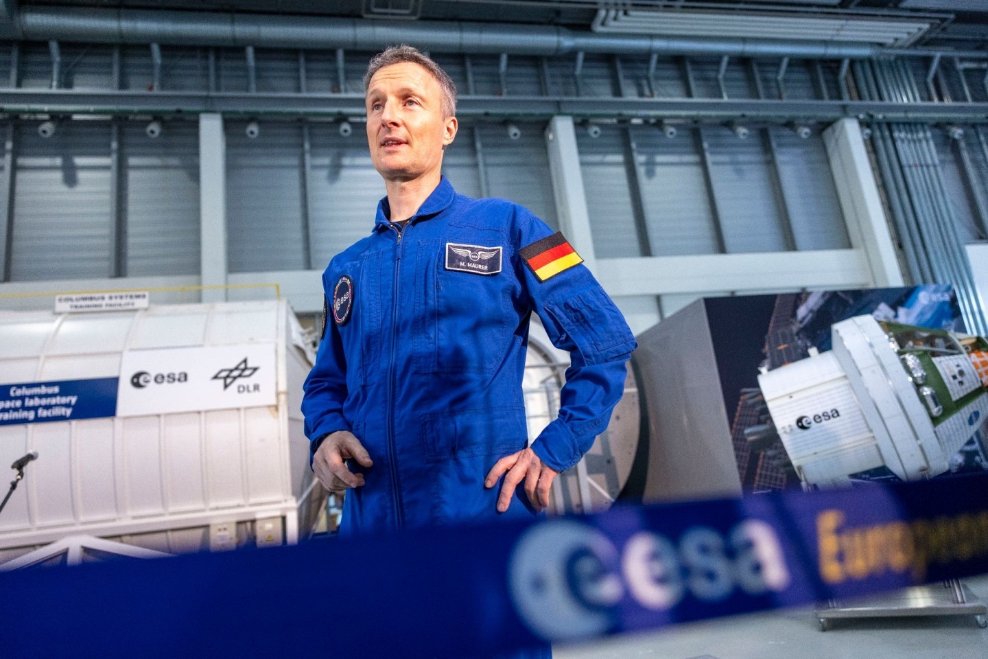 Matthias Maurer im Astronautenzentrum der Europäischen Weltraumorganisation ESA.