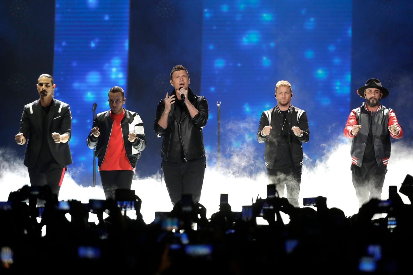 Die Backstreet Boys bei einem Konzert 2018 in Nashville.