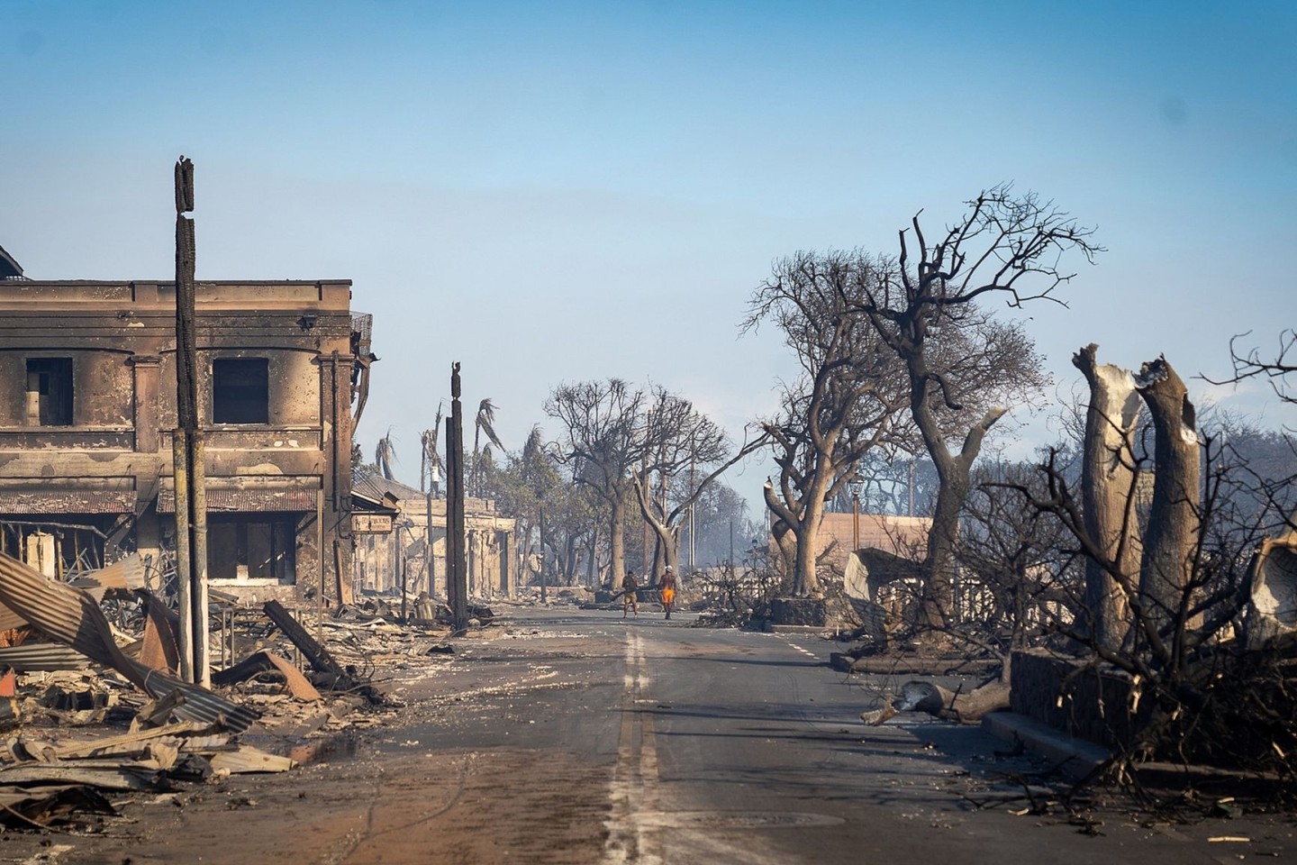 Der Waldbrand hat die Stadt Lahaina bis zur Unkenntlichkeit zerstört.
